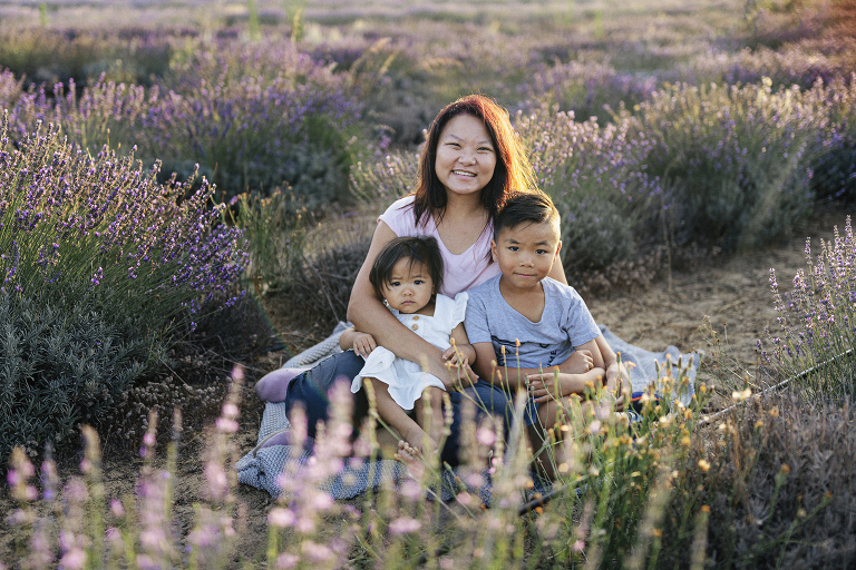 Family Photos in Perth Lavender Field