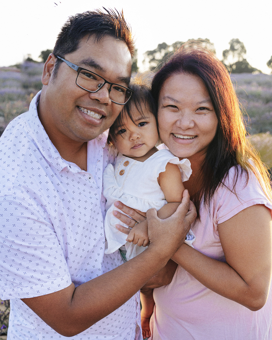 Family Photos in Perth Lavender Field