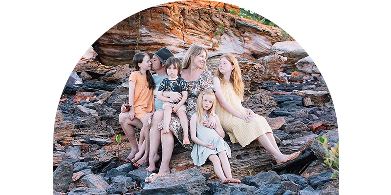 Jessica Lockhart Photography family photo at the beach