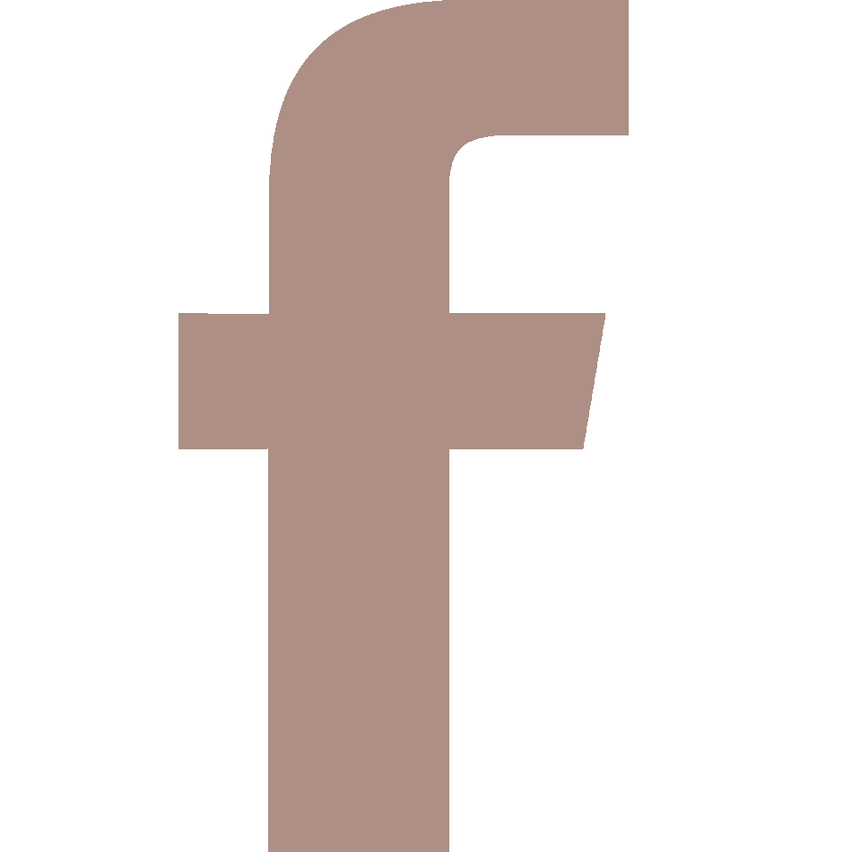 taupe coloured Facebook logo